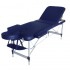 Kinefis Aluminum folding stretcher: three bodies, adjustable head, rounded edges, 186 x 60 cm (Blue or black color) - R: Blue - Reference: FMA356-123